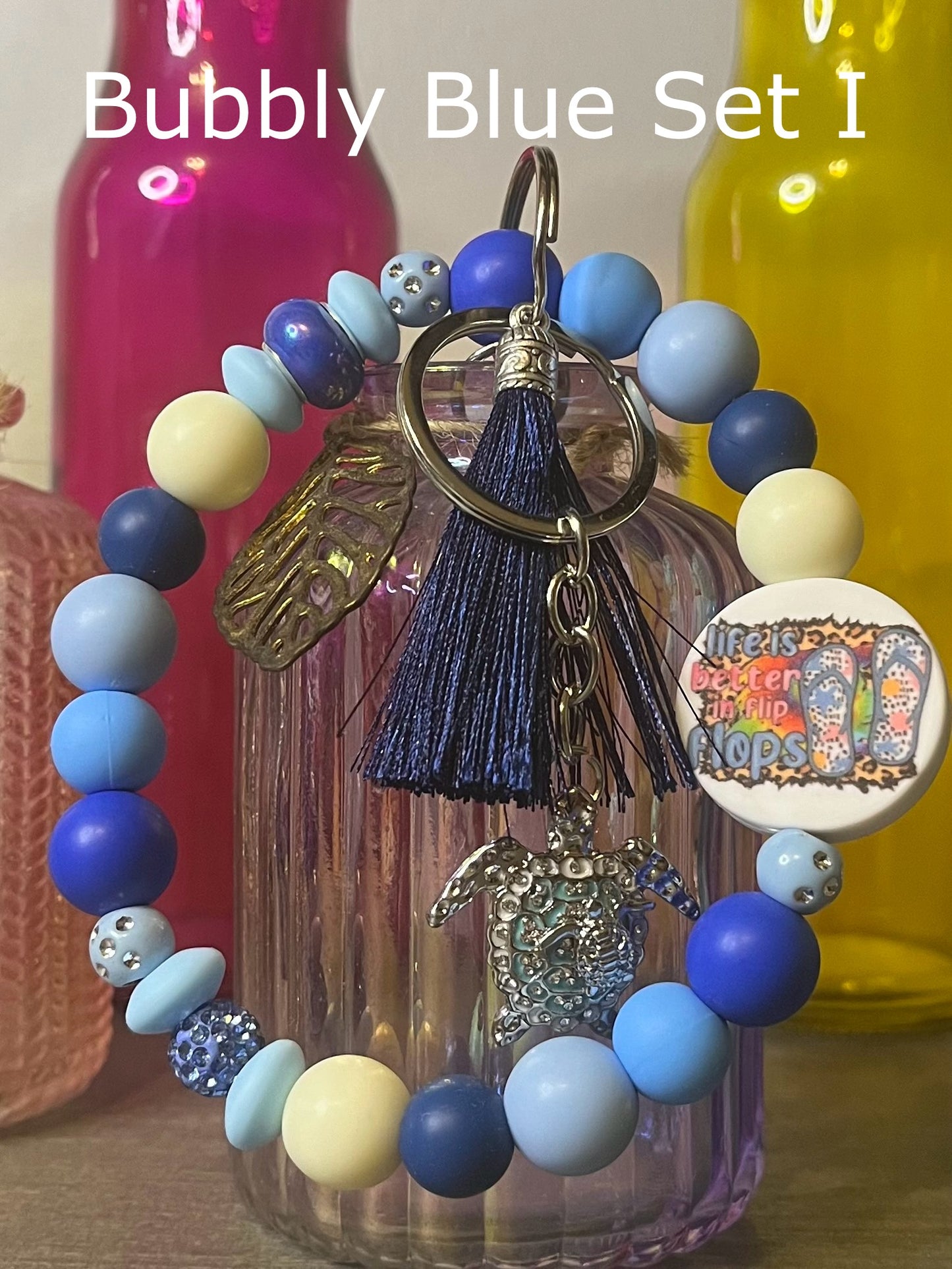 Bubbly Blue Wristlet Sets