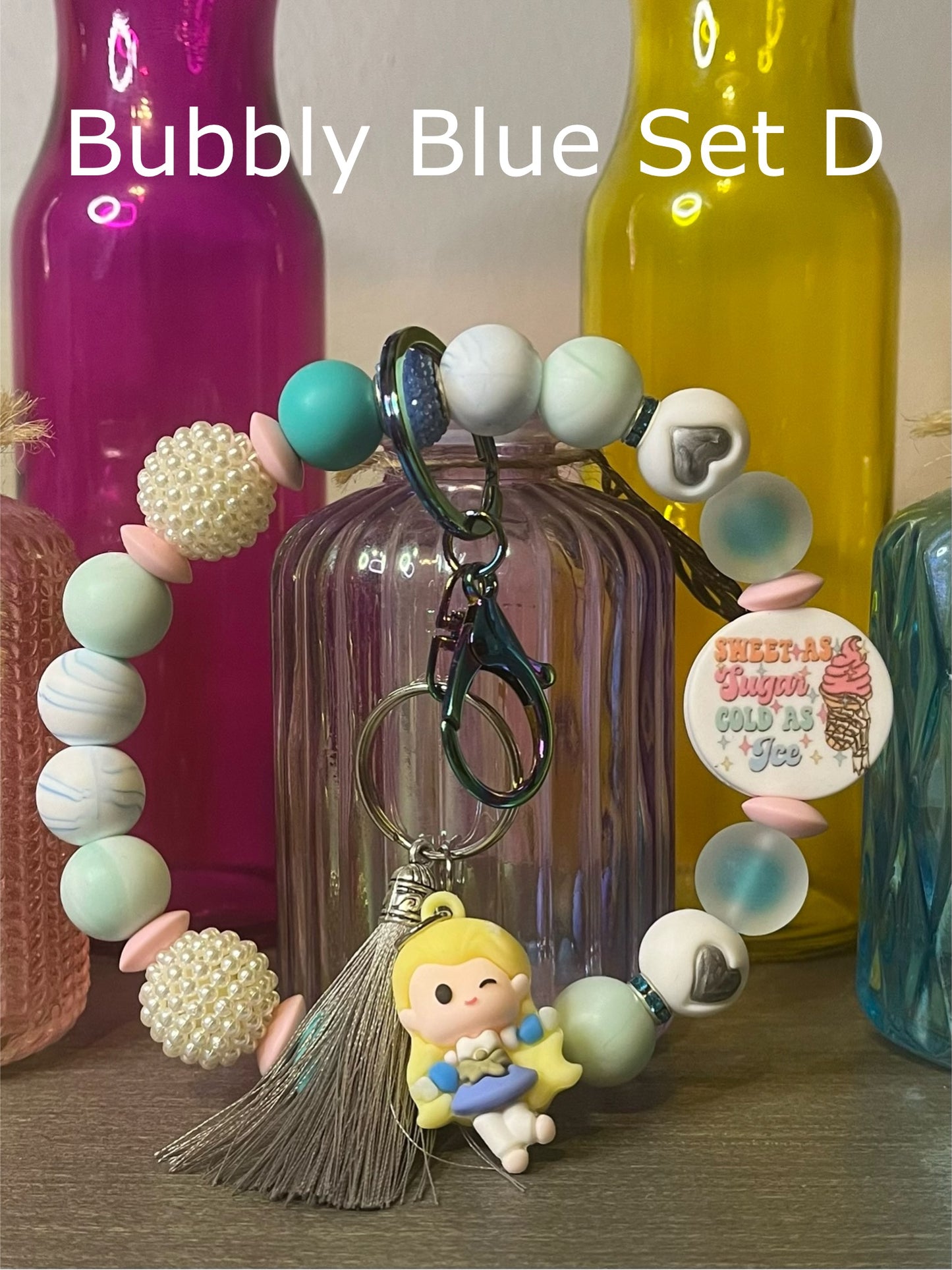Bubbly Blue Wristlet Sets