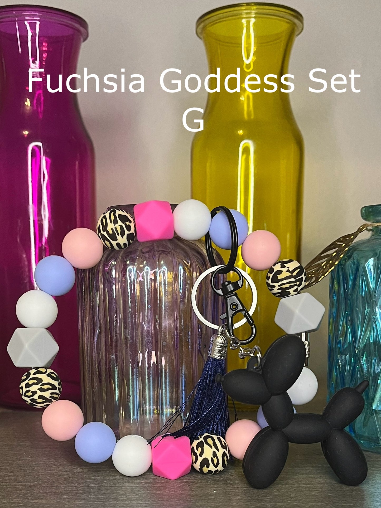 Fuchsia Goddess Wristlet Sets