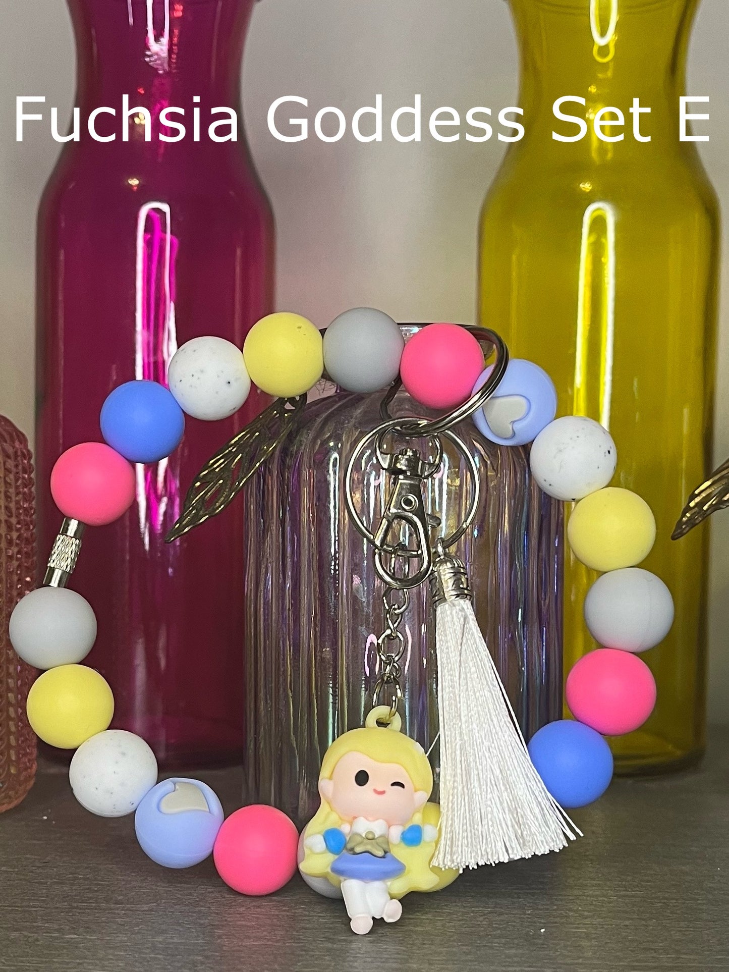 Fuchsia Goddess Wristlet Sets