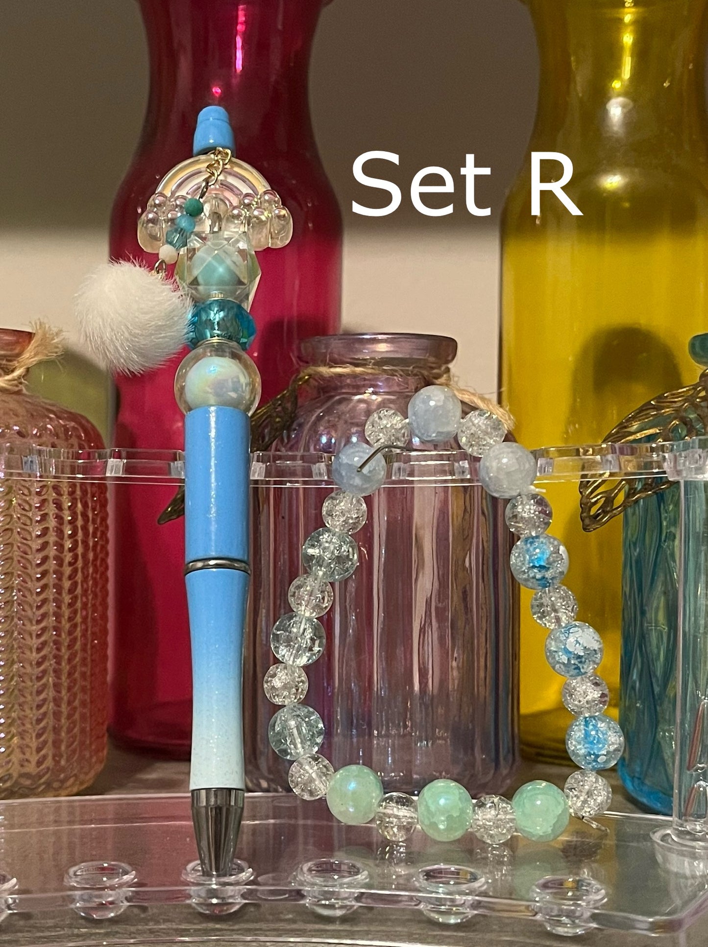 Bracelet and Beaded Pen Bundle