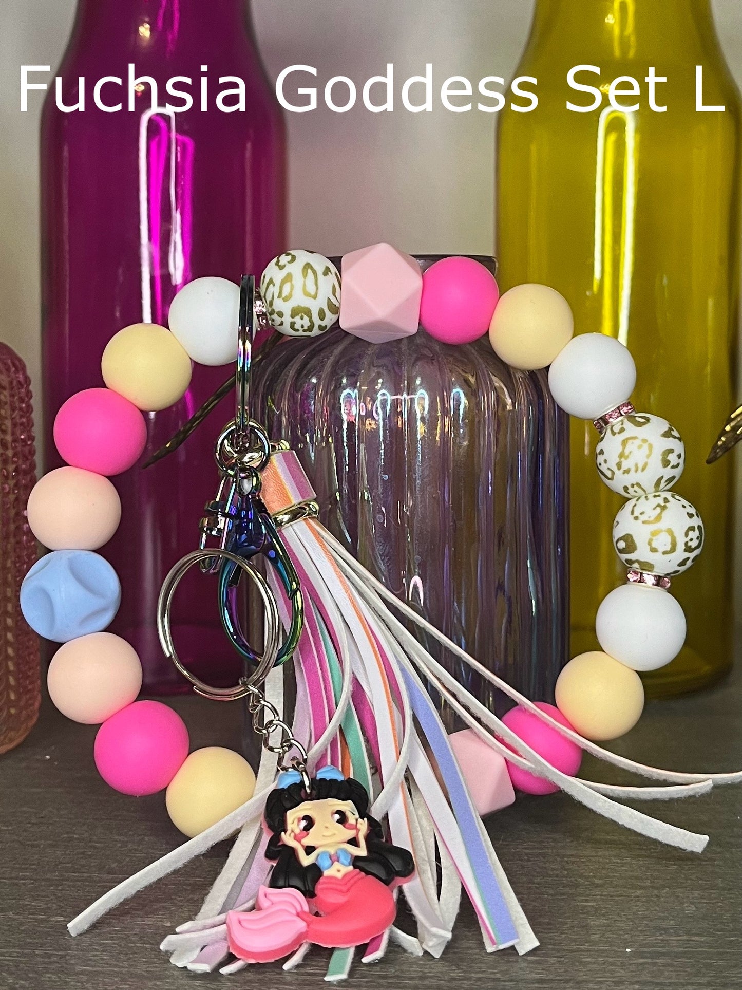 Fuchsia Goddess Wristlet Sets