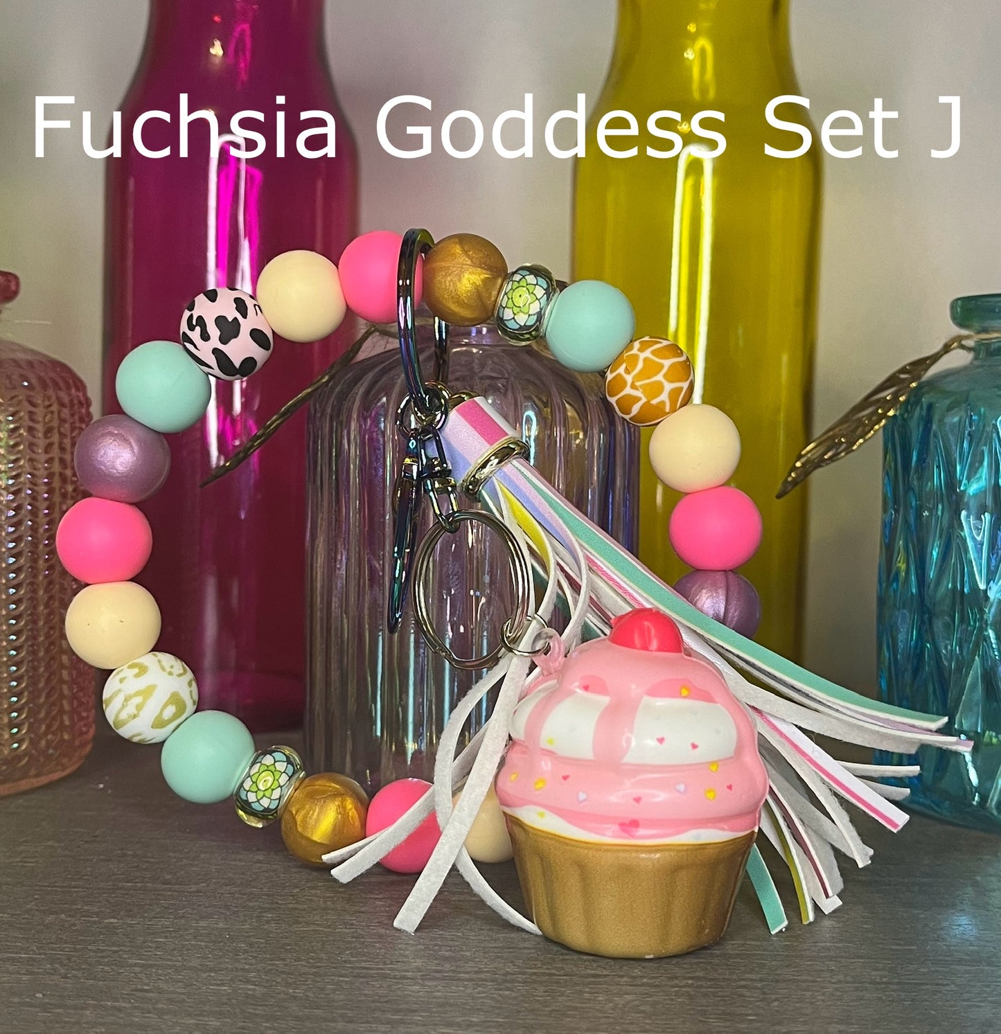 Fuchsia Goddess Wristlet Sets