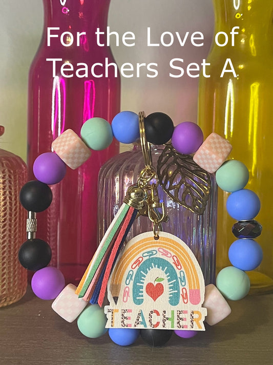 For the Love of Teachers Wristlet Sets