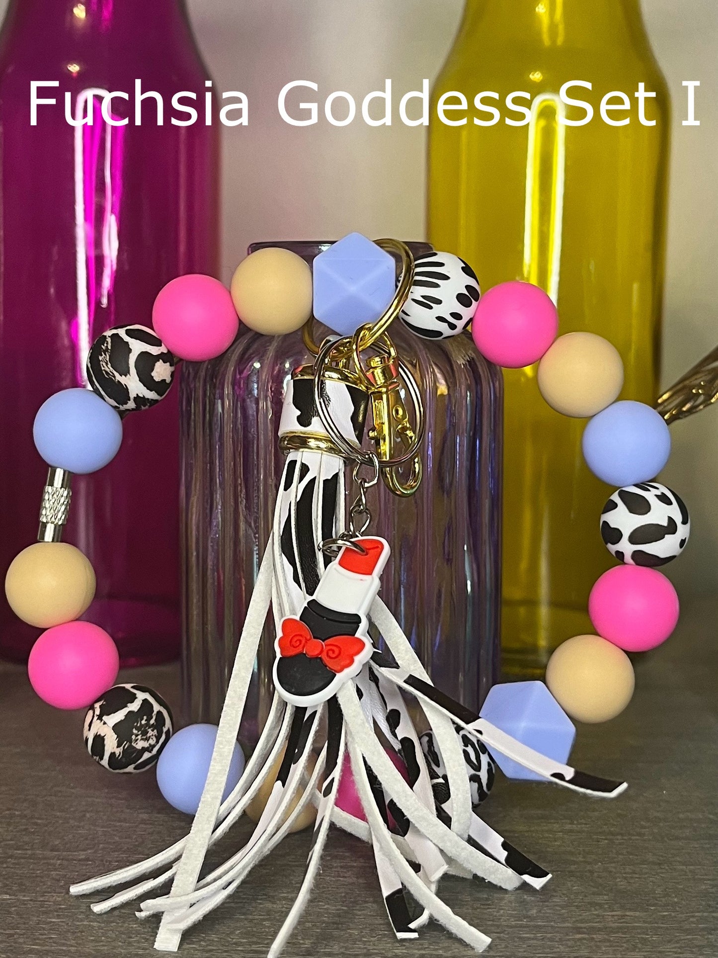 Fuchsia Goddess Wristlet Sets