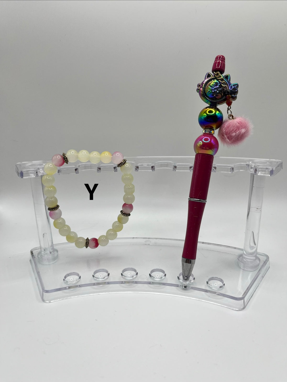 Bracelet and Beaded Pen Bundle
